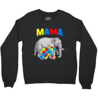 Mama Elephant Autism Awareness Crewneck Sweatshirt | Artistshot