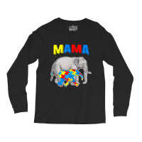 Mama Elephant Autism Awareness Long Sleeve Shirts | Artistshot