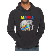 Mama Elephant Autism Awareness Vintage Hoodie | Artistshot