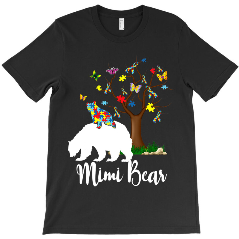 Mimi Bear Autism Awareness Love Support T-Shirt by Michael	Kilburn | Artistshot