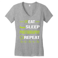 Photography T  Shirt Funny Eat Sleep Repeat Photography Photographer C Women's V-neck T-shirt | Artistshot