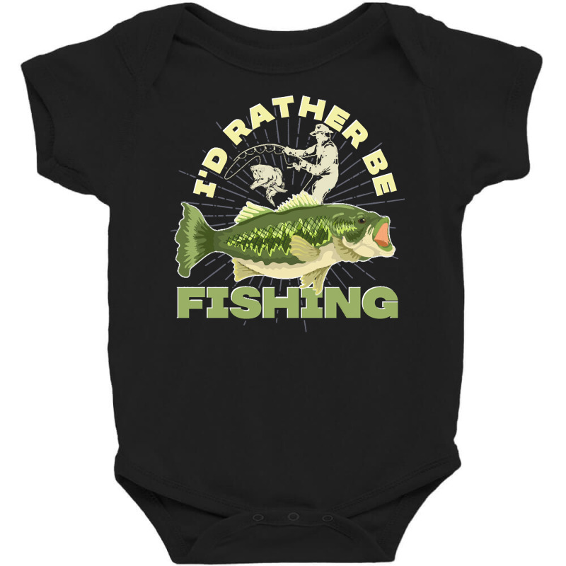 Fishing T  Shirt Fisherman Angling Hobby Fish Funny Fishing T  Shirt Baby Bodysuit by cardinalsmelt | Artistshot