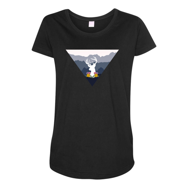 Deer Maternity Scoop Neck T-shirt by ArtistshotF1 | Artistshot