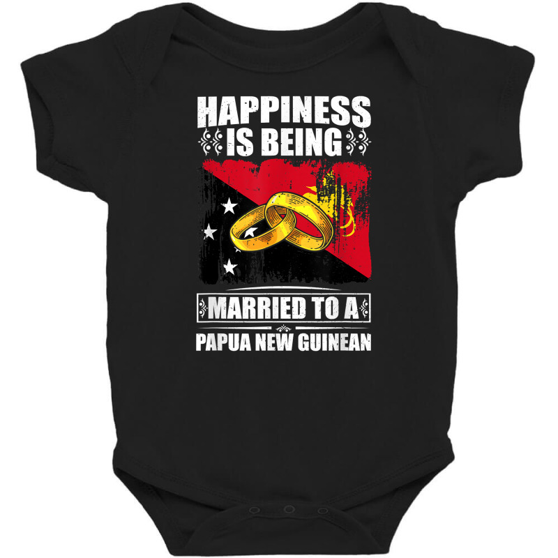 Happiness Is Being Married To A Papua New Guinean T Shirt Baby Bodysuit | Artistshot