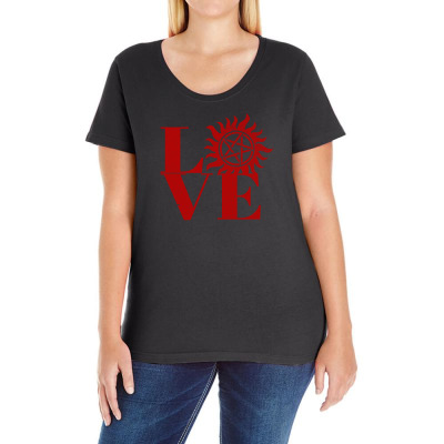 Supernatural Love Ladies Curvy T-shirt Designed By Sengul