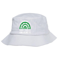 Womens In March We Wear Green Rainbow Kidney Disease Awareness V Neck  Bucket Hat | Artistshot