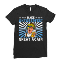 Make Oktoberfest Great Again Funny Trump Drink Beer Mug Gift T Shirt Ladies Fitted T-shirt | Artistshot