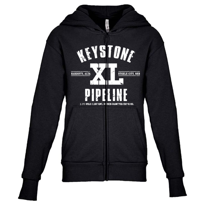 Keystone Xl Pipeline Youth Zipper Hoodie | Artistshot