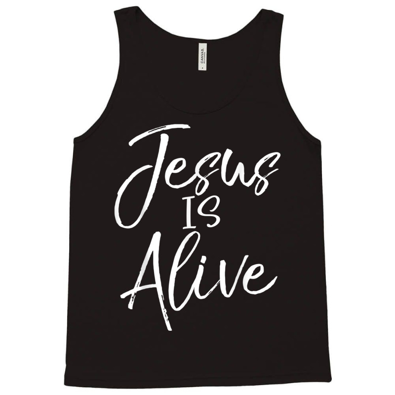 Jesus Jesus Is Alive Vintage Bold Christian Resurrection Tank Top | Artistshot