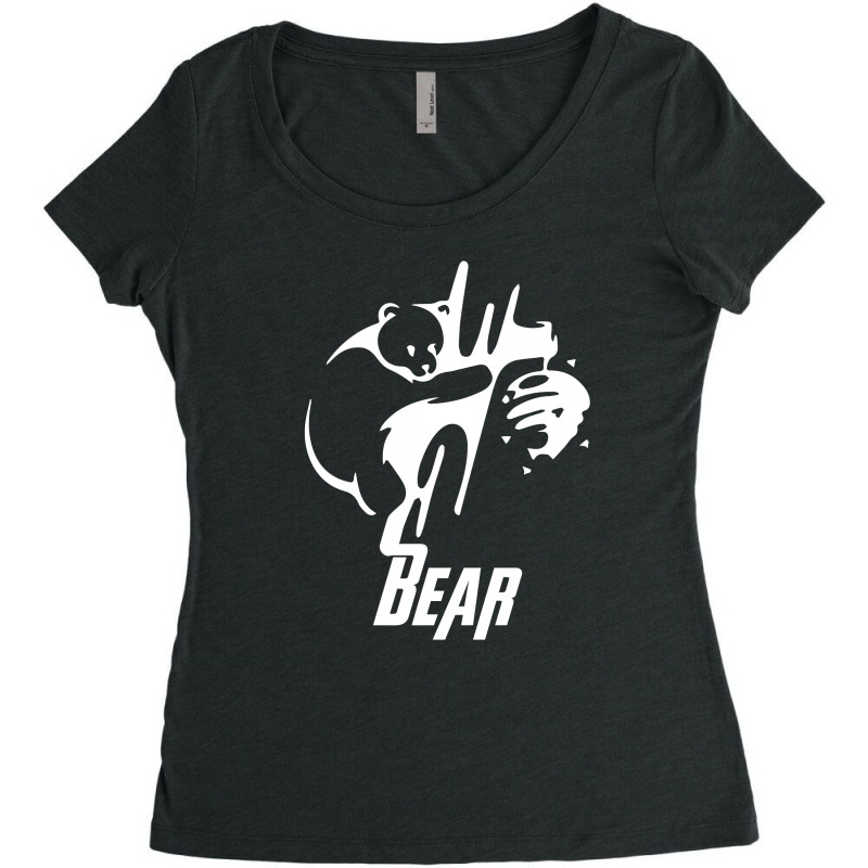 Bear Women's Triblend Scoop T-shirt by ArtistshotF1 | Artistshot