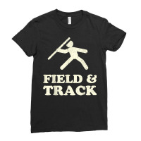 Vintage Track & Field Throwing Coach Javelin Shot Put Discus T Shirt Ladies Fitted T-shirt | Artistshot