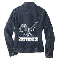 Asking Alexandria Metalcore Ladies Denim Jacket | Artistshot