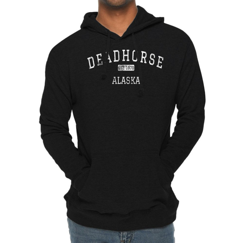 Deadhorse Alaska Vintage T Shirt T Shirt Lightweight Hoodie by haylesfshiltsxd1 | Artistshot