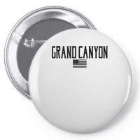 Grand Canyon Us Flag Text Olive Green With Black Print T Shirt Pin-back Button | Artistshot