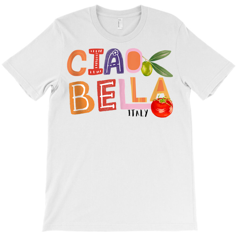 Funny Ciao Bella Saying Italy Garden For Italian Foods Lover Tank Top T-shirt | Artistshot