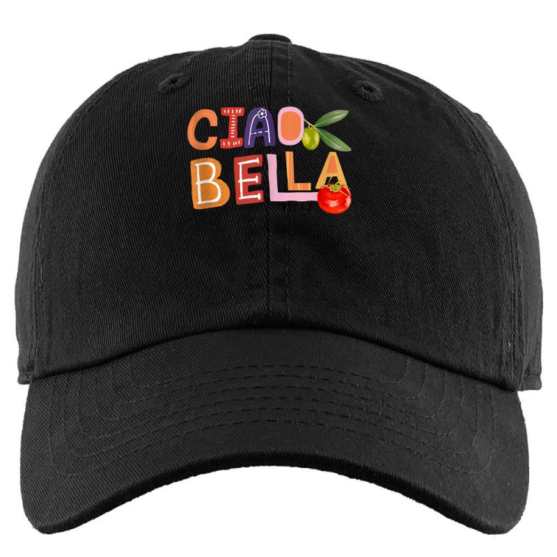 Funny Ciao Bella Saying Italy Garden For Italian Foods Lover Tank Top Kids Cap | Artistshot