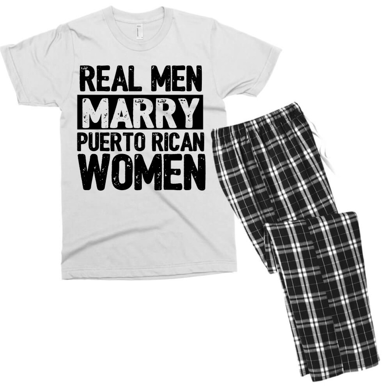 Marry Puerto Rican Woman Men's T-shirt Pajama Set | Artistshot
