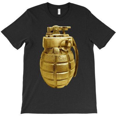 Gold Grenade T-shirt Designed By Akin