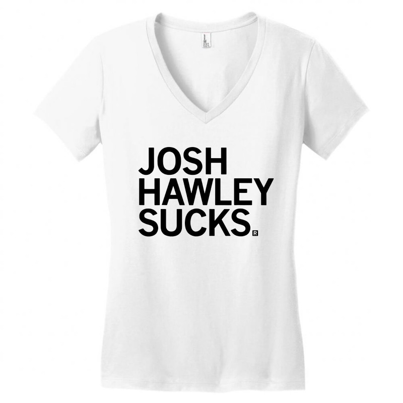 Josh Hawley Run Free Funny Hawley Running Women's V-Neck T-Shirt by Ngecrit | Artistshot