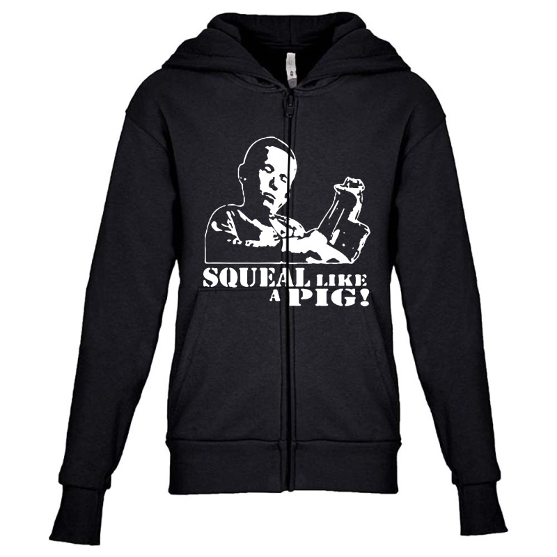 Deliverance Banjo Boy Squeal Like A Pig Youth Zipper Hoodie by Gretchen Minnis | Artistshot