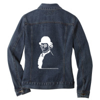 Clockwork Mozart Orange Ladies Denim Jacket | Artistshot