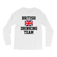 British Drinking Team Funny Country Britain Flag Long Sleeve Shirts | Artistshot