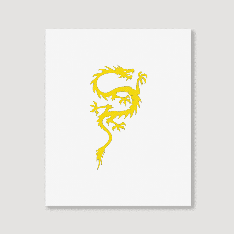 Chinese Dragon Cool Oriental Asian Kung Fu Portrait Canvas Print | Artistshot