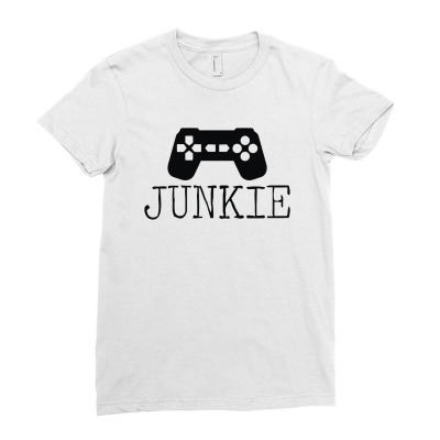 Junkie Gamer Ladies Fitted T-shirt Designed By Shigit Store