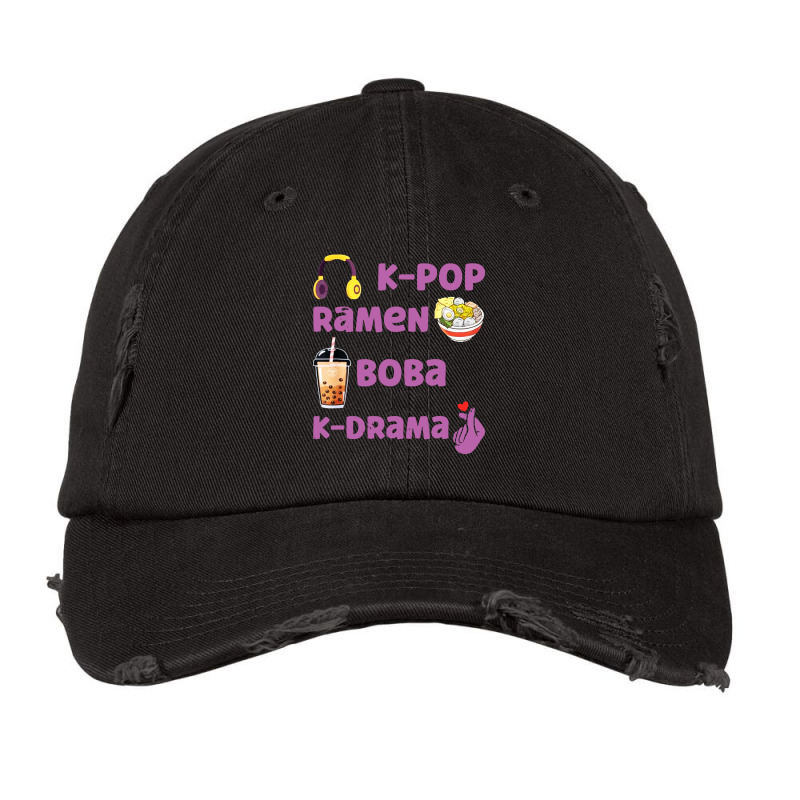 K Pop Ramen Boba K Drama Vintage Cap | Artistshot