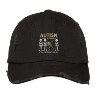 Autism Its A Different Ability Dabbing Skeleton Vintage Cap | Artistshot