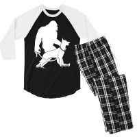 Belgian Malinois T Shirtbigfoot Walking Belgian Malinois T Shirt (1) Men's 3/4 Sleeve Pajama Set | Artistshot