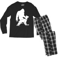 Belgian Malinois T Shirtbigfoot Walking Belgian Malinois T Shirt (1) Men's Long Sleeve Pajama Set | Artistshot