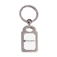 Johns Hopkins Silver Rectangle Keychain | Artistshot