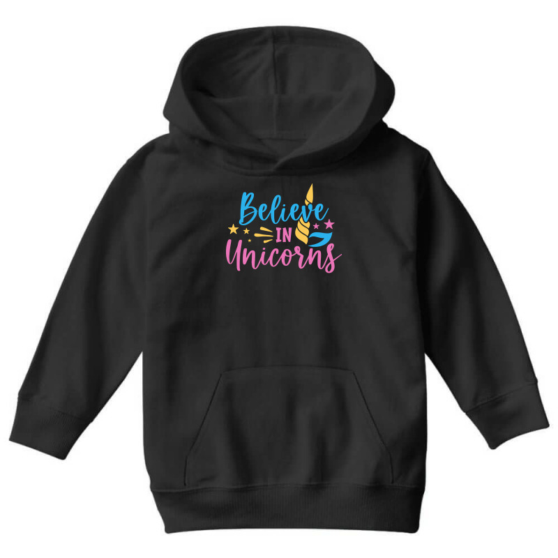 Believe N Unicorns T  Shirtbelieve în Unicorns T  Shirt Youth Hoodie | Artistshot