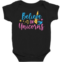 Believe N Unicorns T  Shirtbelieve în Unicorns T  Shirt Baby Bodysuit | Artistshot