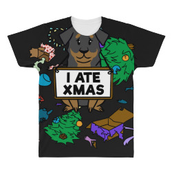 funny rottweiler i ate christmas All Over Men's T-shirt | Artistshot