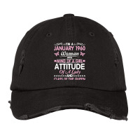 Birthday 61 Years Born In January 1960 T  Shirt I'm A January Woman 19 Vintage Cap | Artistshot