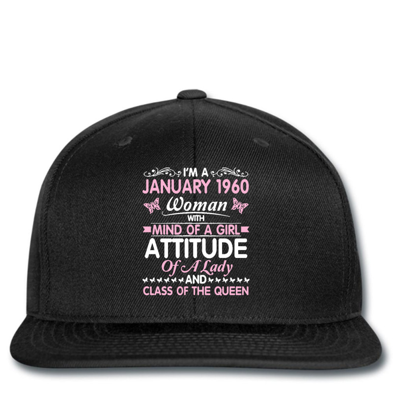 Birthday 61 Years Born In January 1960 T  Shirt I'm A January Woman 19 Printed hat by elephantjellyfish | Artistshot