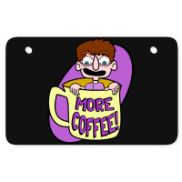 More Coffee Atv License Plate | Artistshot