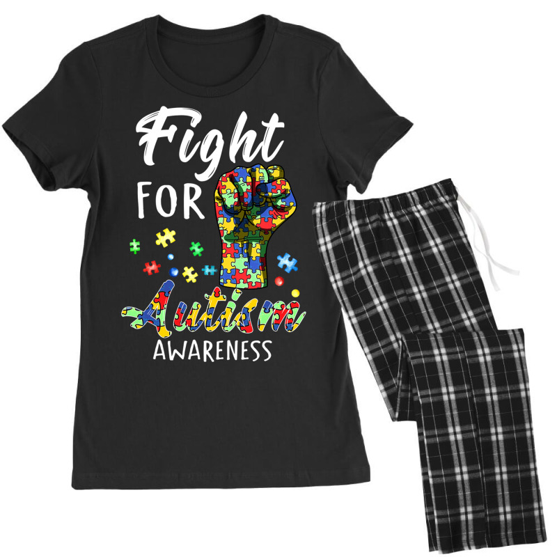 Fight For Autism Awareness World Autism Awareness Day Women's Pajamas Set by ErikaYescas | Artistshot