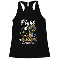 Fight For Autism Awareness World Autism Awareness Day Racerback Tank | Artistshot