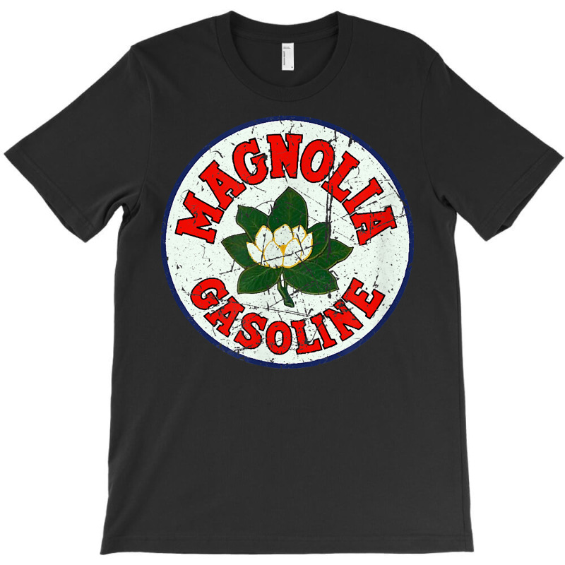 Vintage Magnolia Gasoline Gas Pump Road Sign T Shirt T-shirt | Artistshot