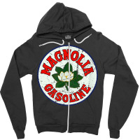 Vintage Magnolia Gasoline Gas Pump Road Sign T Shirt Zipper Hoodie | Artistshot