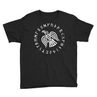 Viking Raven Of Odin Norse Mythology Pagan Runes T Shirt Youth Tee | Artistshot