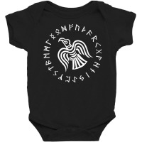 Viking Raven Of Odin Norse Mythology Pagan Runes T Shirt Baby Bodysuit | Artistshot