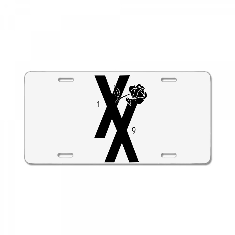 Mgk T Xx Shirt Flower Black Rose License Plate | Artistshot