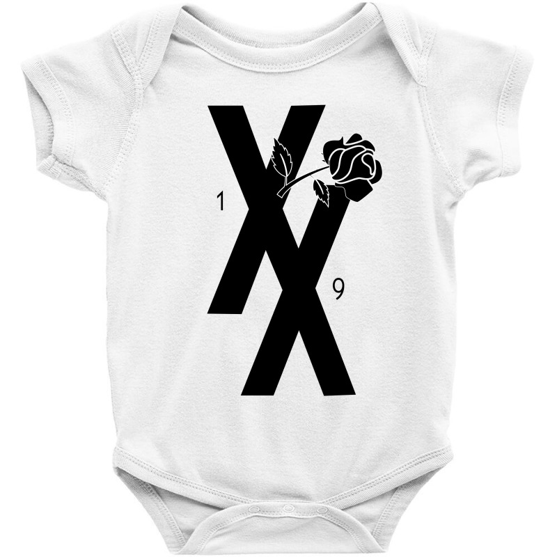 Mgk T Xx Shirt Flower Black Rose Baby Bodysuit by rardesign | Artistshot