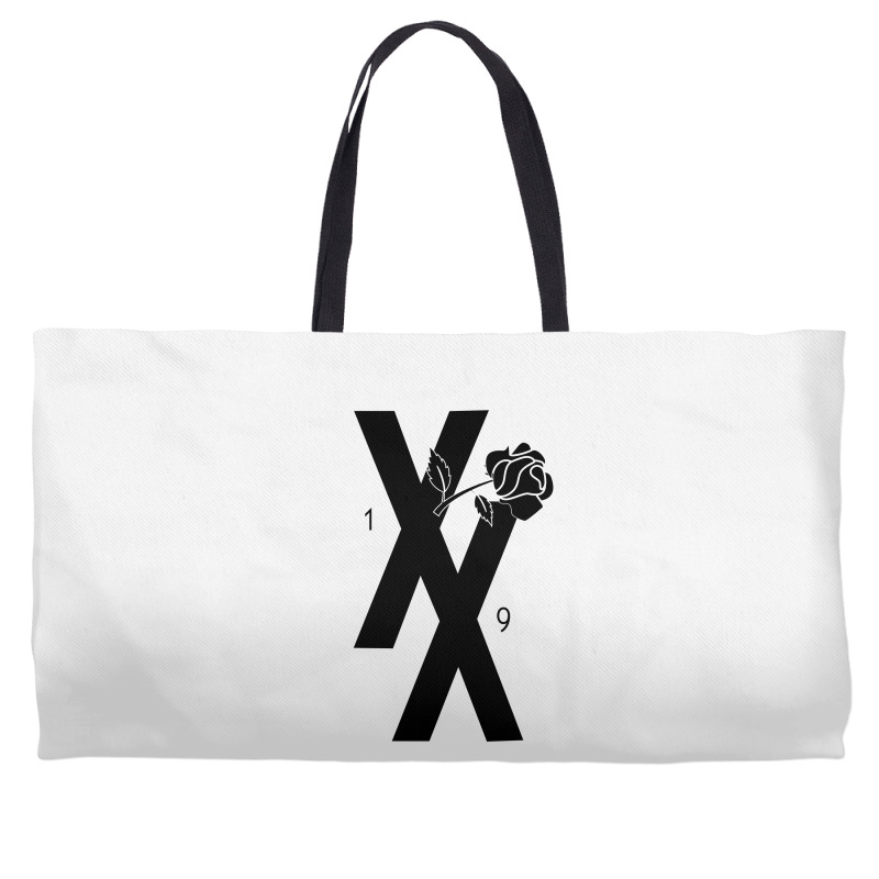 Mgk T Xx Shirt Flower Black Rose Weekender Totes | Artistshot