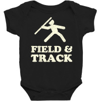 Vintage Track & Field Throwing Coach Javelin Shot Put Discus T Shirt Baby Bodysuit | Artistshot