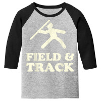 Vintage Track & Field Throwing Coach Javelin Shot Put Discus T Shirt Youth 3/4 Sleeve | Artistshot